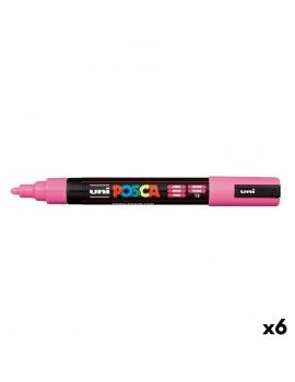 Marcador POSCA PC-5M Cor de Rosa (6 Unidades)