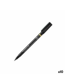 Rotulador permanente Staedtler Special Lumocolor S Negro (10 Unidades)