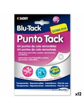 Masilla Bostik Blu Tack Reutilizable (12 Unidades)