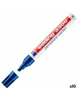 Rotulador permanente Edding 3300 Azul 10 Piezas (10 Unidades)