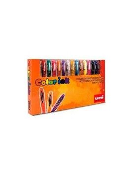 Conjunto de Canetas Uni-Ball Rollerball Signo UM-120 Multicolor 15 Peças 0,5 mm