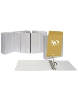 Carpeta de anillas Grafoplas Personalizable 4 Anillas (40 mm) Blanco A3