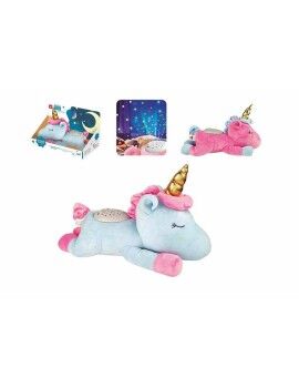 Peluche Musical Leve Som Projector Unicórnio 20cm