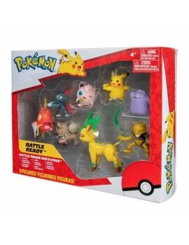 Figura de Acción Pokémon Pikachu, Sneasel, Magikarp, Abra, Rockruff, Ditto, Bayleef & Jigglypuff