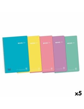 Caderno ENRI Pastel Din A4 80 Folhas (5 Unidades)