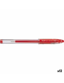 Bolígrafo de gel Pilot G-3 Grip Rojo 0,5 mm (12 Unidades)