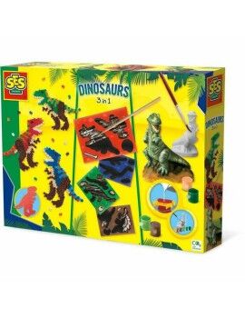 Jogo de Trabalhos Manuais SES Creative Dinosaurs 3 in 1