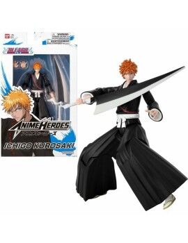 Figuras de Ação Bandai Bleach - Anime Heroes: Ichigo Kurosaki 17 cm