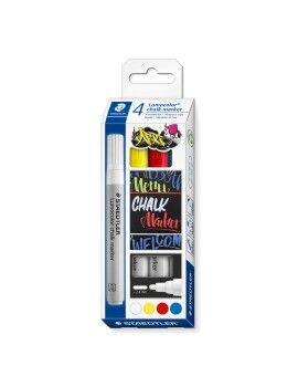 Marcadores de giz líquido Staedtler Lumocolor 344 4 Peças