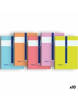 Cuaderno Eriggan Din A4 80 Hojas (10 Unidades)