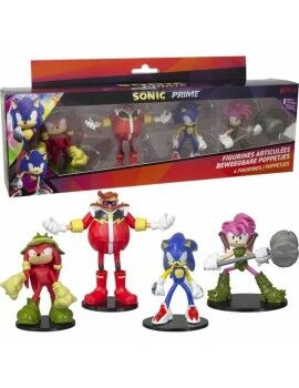 Figuras Articuladas Sonic Prime 4 Peças