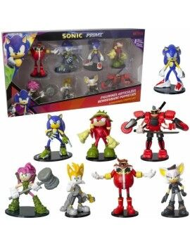 Figuras Articuladas Sonic Prime 8 Piezas