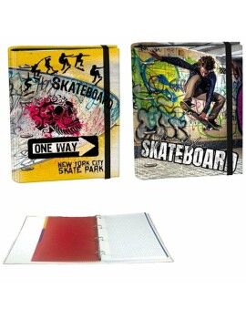 Carpeta de anillas SENFORT Skateboard Multicolor A4