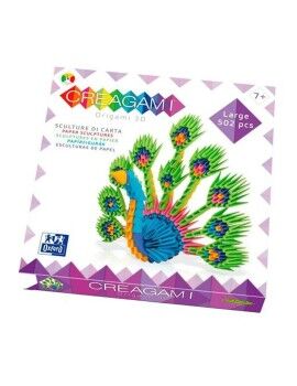 Juego de Manualidades con Papel Oxford Creagami 3D Pavo real