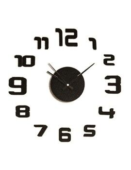 Reloj de Pared Caison Negro Ø 35 cm Adhesivo