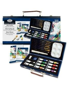 Conjunto de tintas acrílicas Royal & Langnickel 25 Peças Multicolor