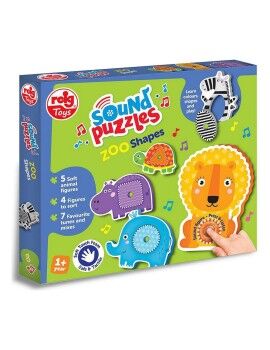 Puzzle Infantil Reig Zoo Shapes animais Musical Quinta