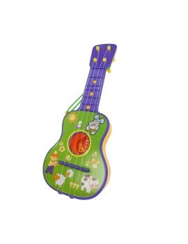 Guitarra Infantil Reig Roxo Verde 4 Cordas