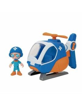 Helicóptero Blippi Figura Azul Naranja