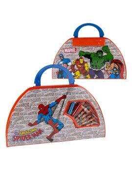 Set de Papelaria Marvel 50 Peças Vermelho