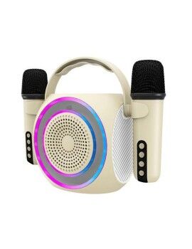 Altifalante com microfone para karaoke Celly Branco