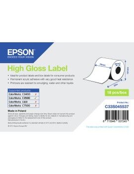 Rolo Papel Térmico Epson C33S045537 (1 Unidade)