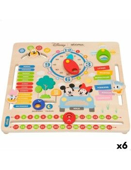 Jogo Educativo Disney Calendário 30 x 3,5 x 30 cm (6 Unidades)