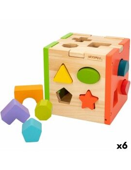 Puzzle Infantil de Madeira Woomax 15 x 15 x 15 cm (6 Unidades)