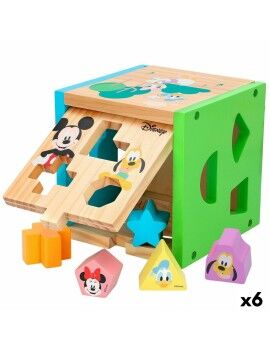 Puzzle Infantil de Madeira Disney 14 Partes 15 x 15 x 15 cm (6 Unidades)