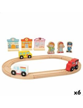 Tren com Circuito Woomax 6 Unidades 39 x 1 x 26 cm