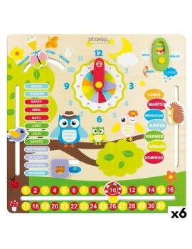 Jogo Educativo Woomax Corujas 30 x 3 x 30 cm (6 Unidades)