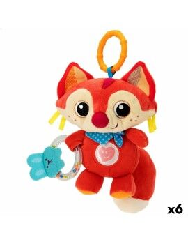 Peluche Chocalho Winfun Raposa 13,5 x 26,5 x 7,5 cm (6 Unidades)