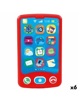 Telefone de brincar PlayGo Vermelho 6,8 x 11,5 x 1,5 cm (6 Unidades)