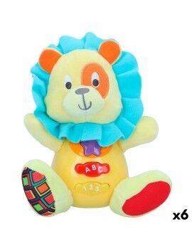 Peluche con Sonido Winfun León 15 x 15 x 9 cm (6 Unidades)