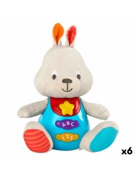 Peluche com Som Winfun Coelho 17 x 17,5 x 10 cm (6 Unidades)