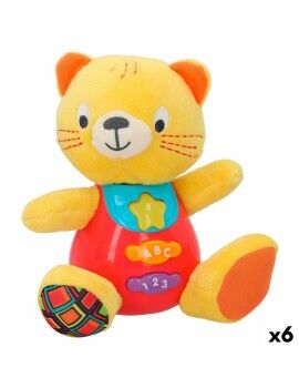 Peluche com Som Winfun Gato 16 x 17,5 x 10,5 cm (6 Unidades)