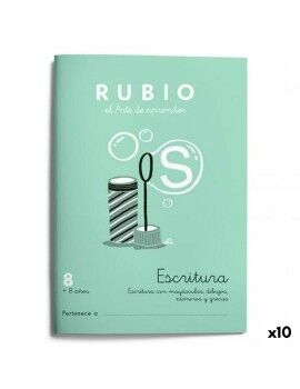 Cuaderno de escritura y caligrafía Rubio Nº8 A5 Español 20 Hojas (10 Unidades)