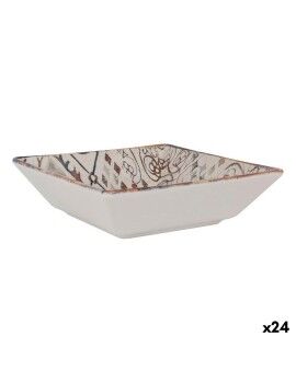 Ensaladera La Mediterránea Grecia Porcelana 18 x 18 x 5 cm (24 Unidades)