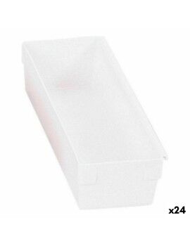 Caixa Multiusos Modular Branco 22,5 x 8 x 5,3 cm (24 Unidades)