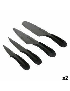 Conjunto de Facas Santa Clara Cerâmica 4 Peças Preto 17 cm 17 (2 Unidades)