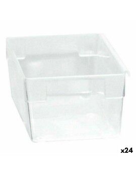 Caixa Multiusos Modular Transparente 15 x 8 x 5,3 cm (24 Unidades)