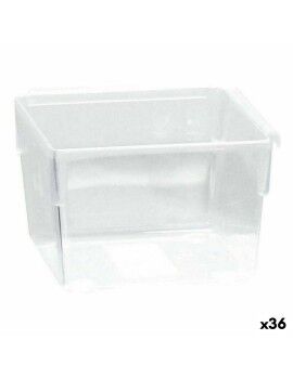 Caixa Multiusos Modular Transparente 8 x 8 x 5,3 cm (36 Unidades)