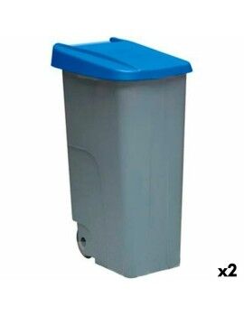 Caixote do Lixo com Rodas Denox 110 L Azul 58 x 41 x 89 cm