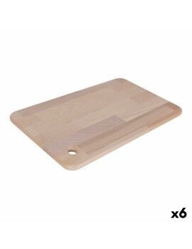 Tabla de cortar Quttin Quttin Marrón Madera 45 x 27 cm (6 Unidades)