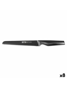 Cuchillo para Pan Quttin Black Edition 8 Unidades 20 cm