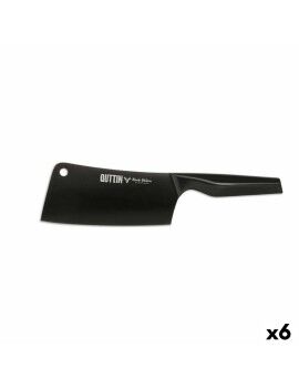 Cutelo de Cozinha Quttin Black Edition 17,5 cm 2,5 mm (6 Unidades)