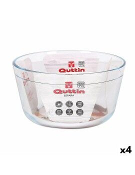 Bandeja para Forno Quttin 104639 Vidro 2,9 L (4 Unidades) (21,5 cm)