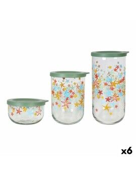 Conjunto de 3 Potes LAV Starfish Cristal 3 Peças (6 Unidades)