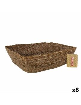 Cesta Multiusos Privilege   vime Retangular 30 x 23 x 9 cm (8 Unidades)