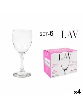 Conjunto de copos de vinho LAV Branco 200 ml 6 Peças (4 Unidades)